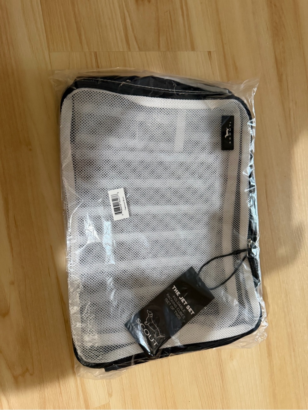 Scout White and Black Mesh Packing Cube